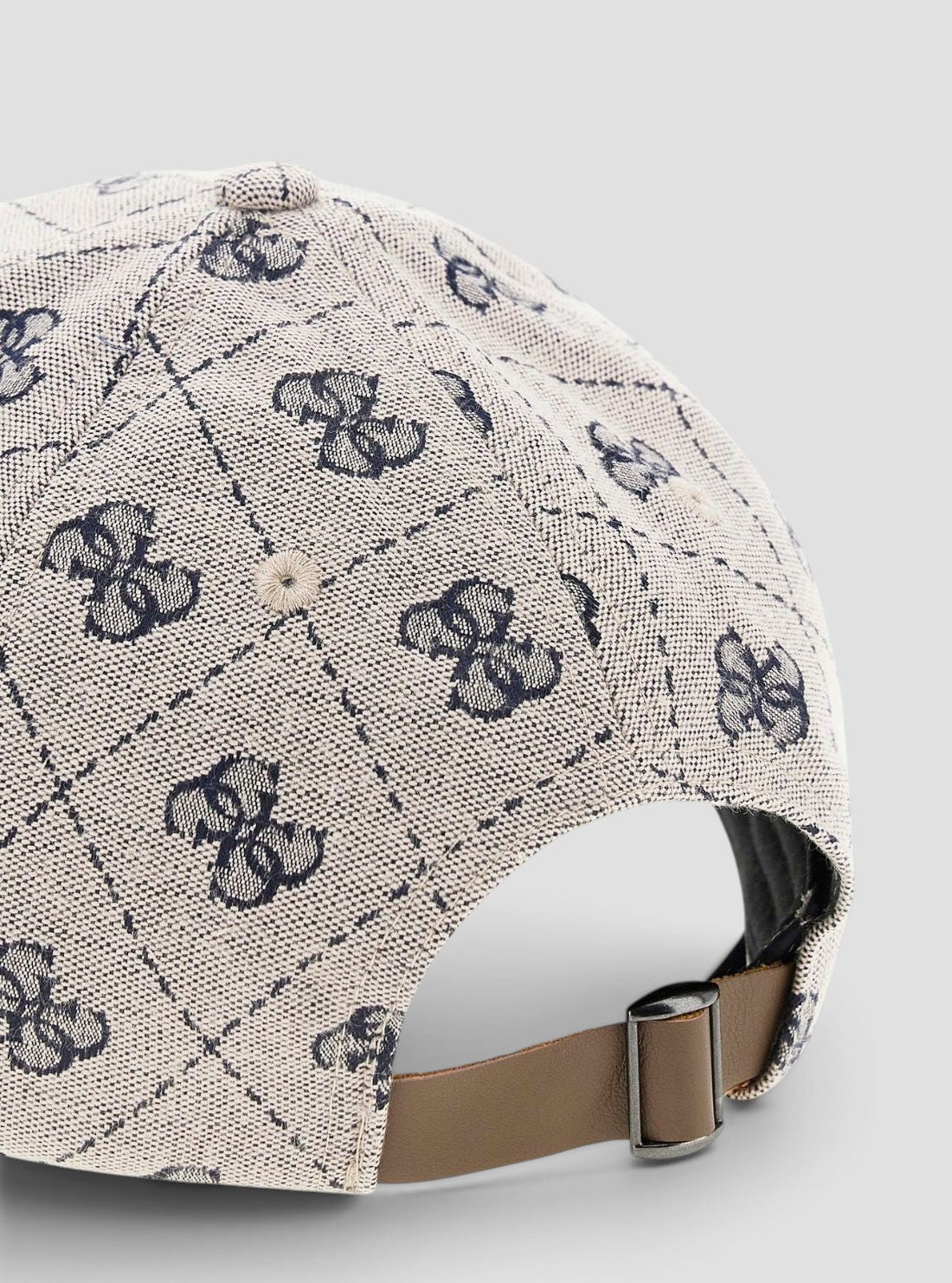 GUESS Accessories Brown 4G Jacquard Baseball Cap M6GZ09W2058 Detail View