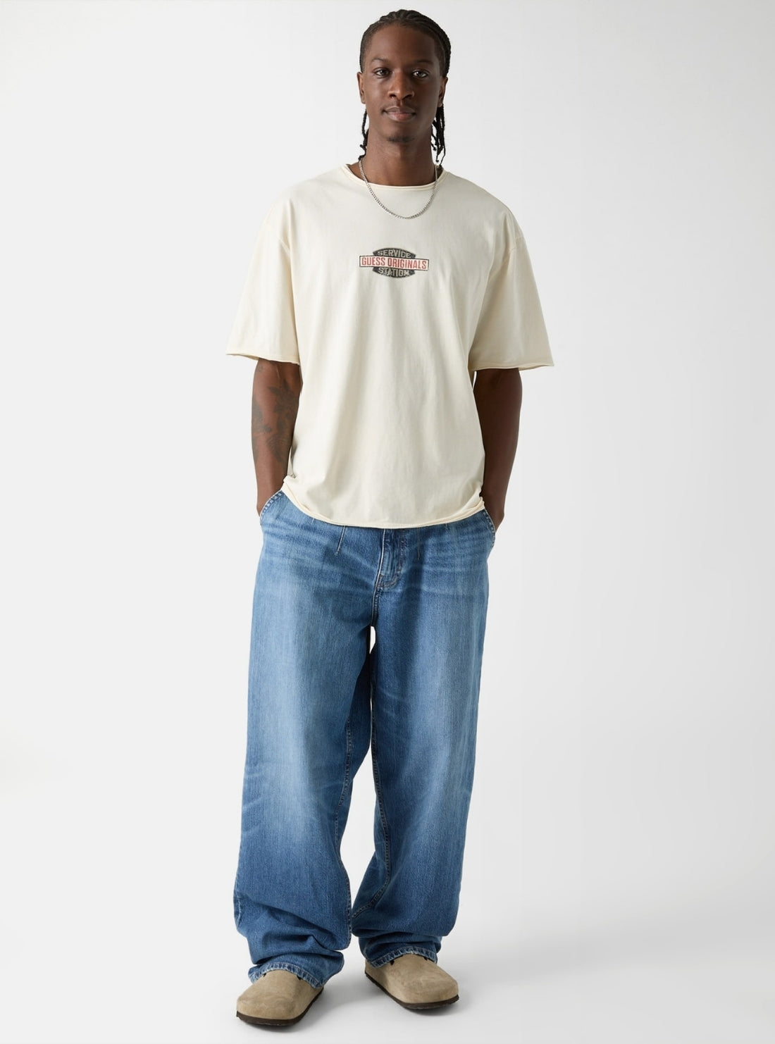 Guess Originals Service Station T-Shirt M6RI57K8FQ4 Full View