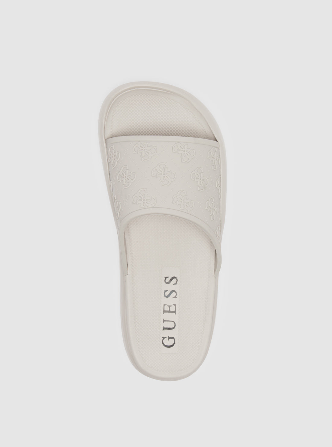 GUESS Mens Grey Logo Magaria Slides MAGARIA Top View