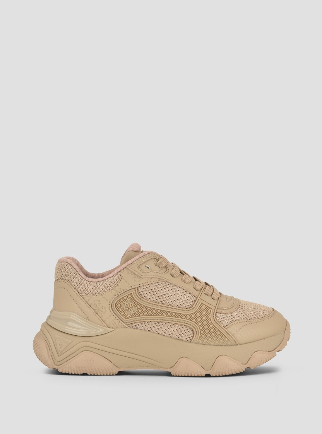 GUESS Womens Medium Natural Mazzy Sneakers MAZZY Side View2