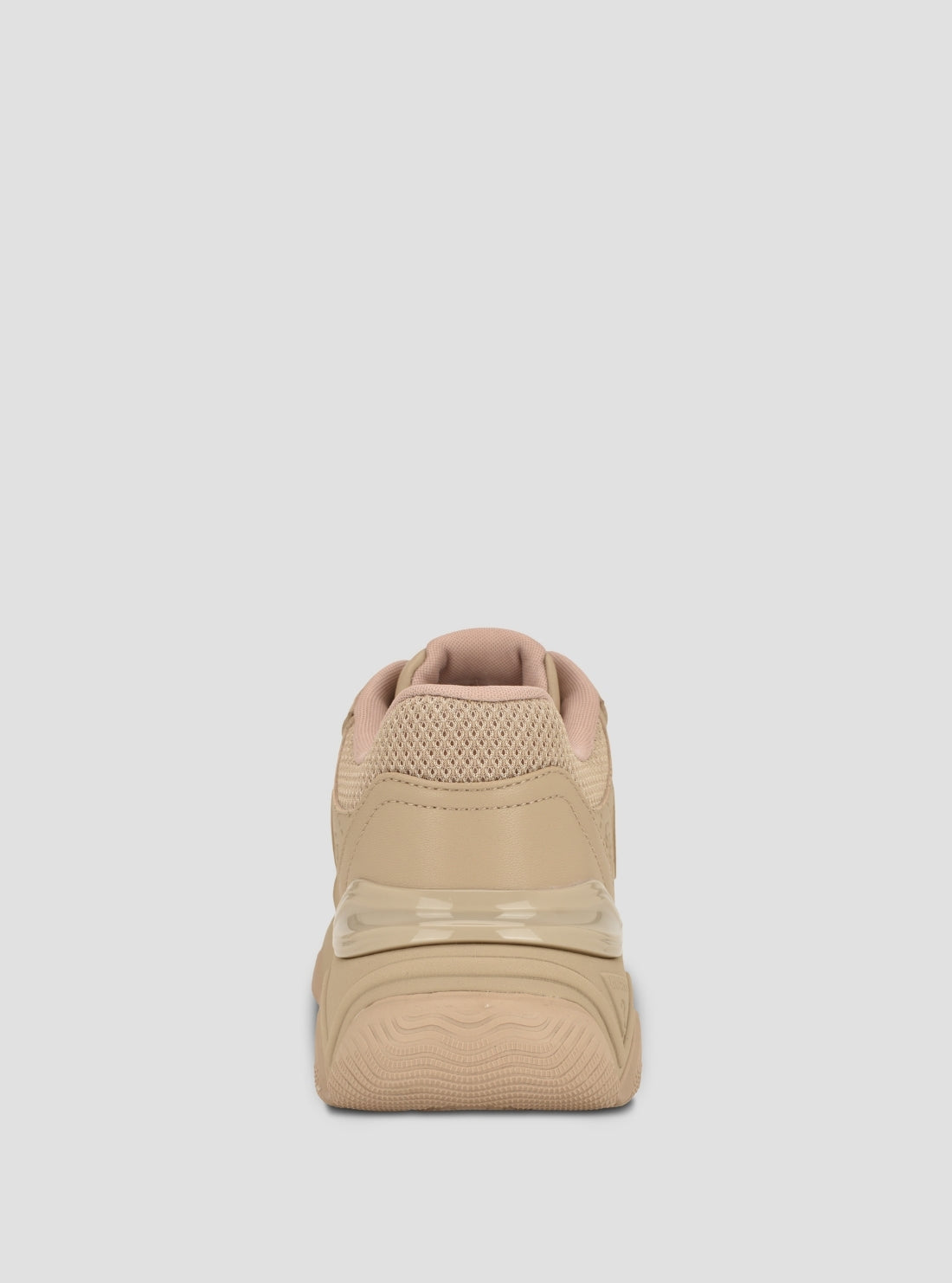 GUESS Womens Medium Natural Mazzy Sneakers MAZZY Back View
