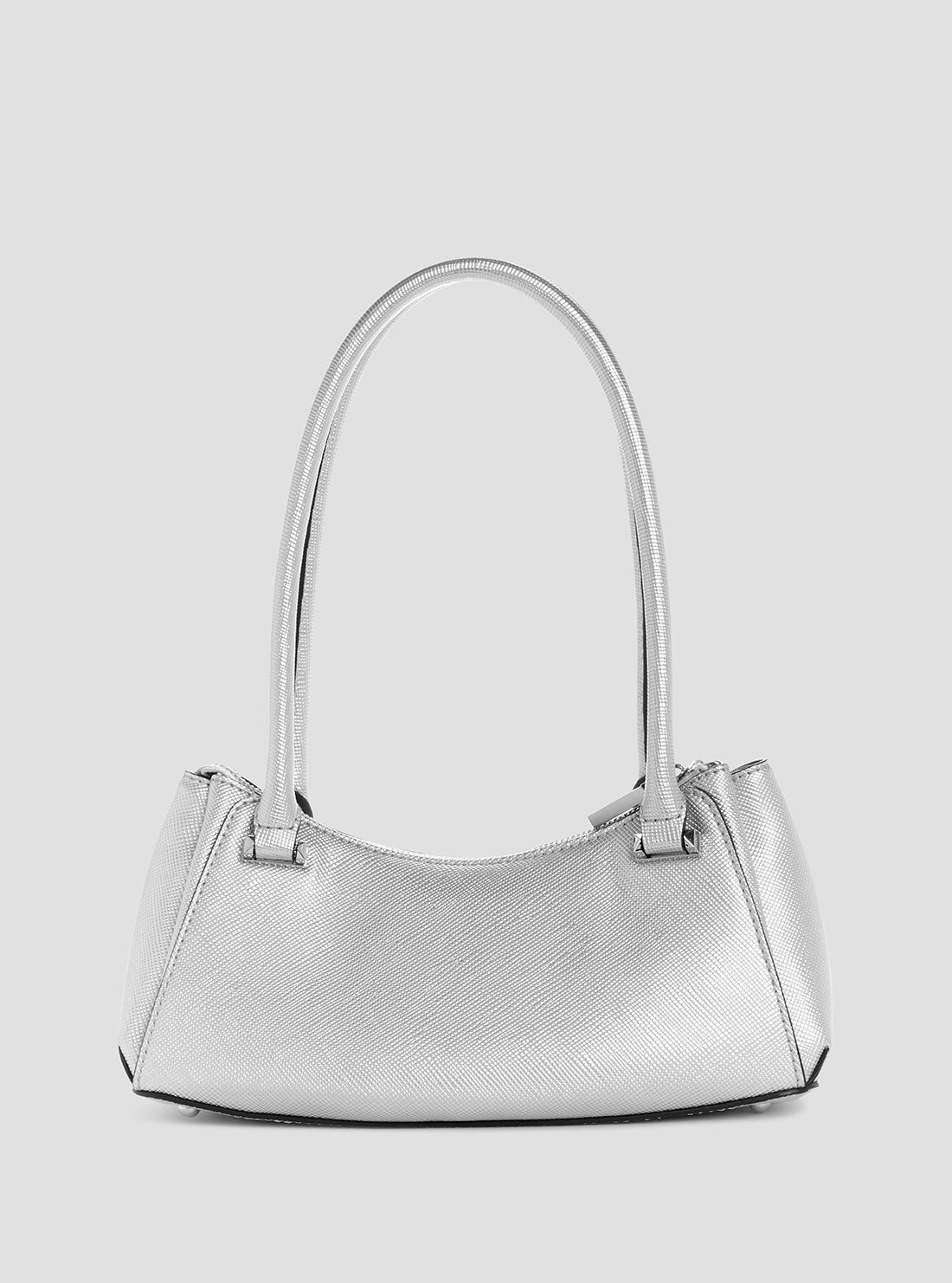 GUESS Womens Silver Rosalba Shoulder Bag MY965717 Back View