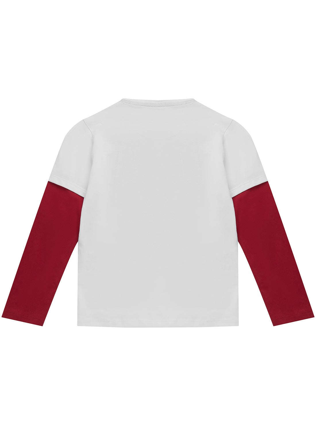 White Red Long Sleeve T-Shirt (2-7)