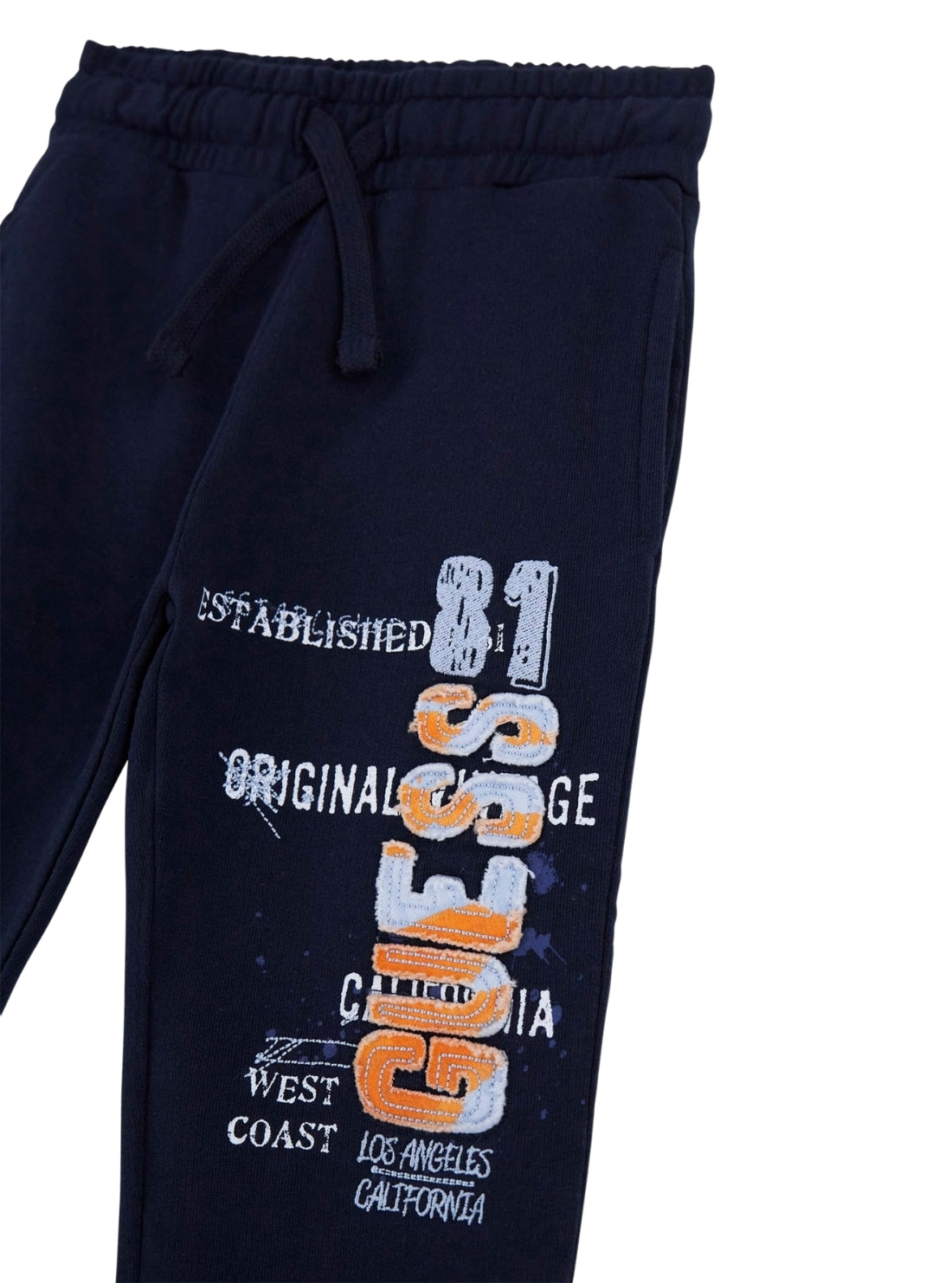 GUESS Kids Blue Printed Graphic Active Pants (2-7) N5GQ11KA6R4 Detail View