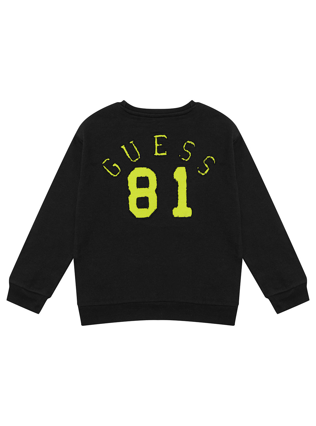 GUESS Kids Black Long Sleeve Active Top (2-7) N5YQ03KAD74 Back View