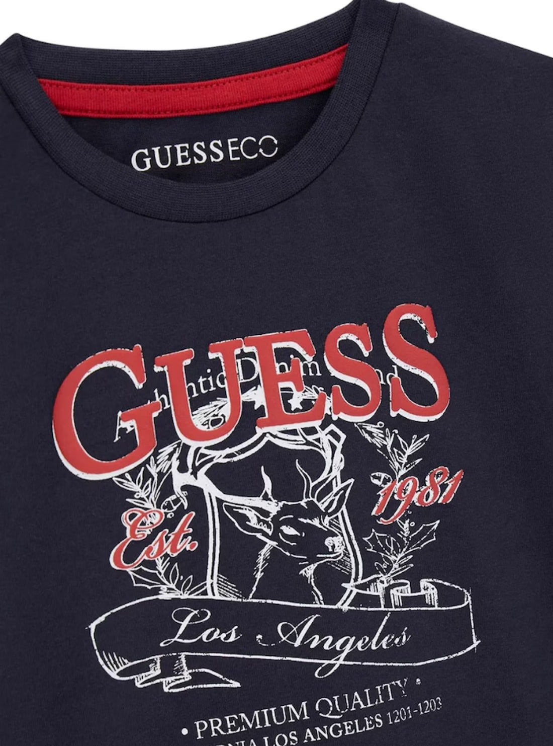GUESS Kids Smart Blue Graphic T-Shirt (2-7) N6BI01K5849 Detail View