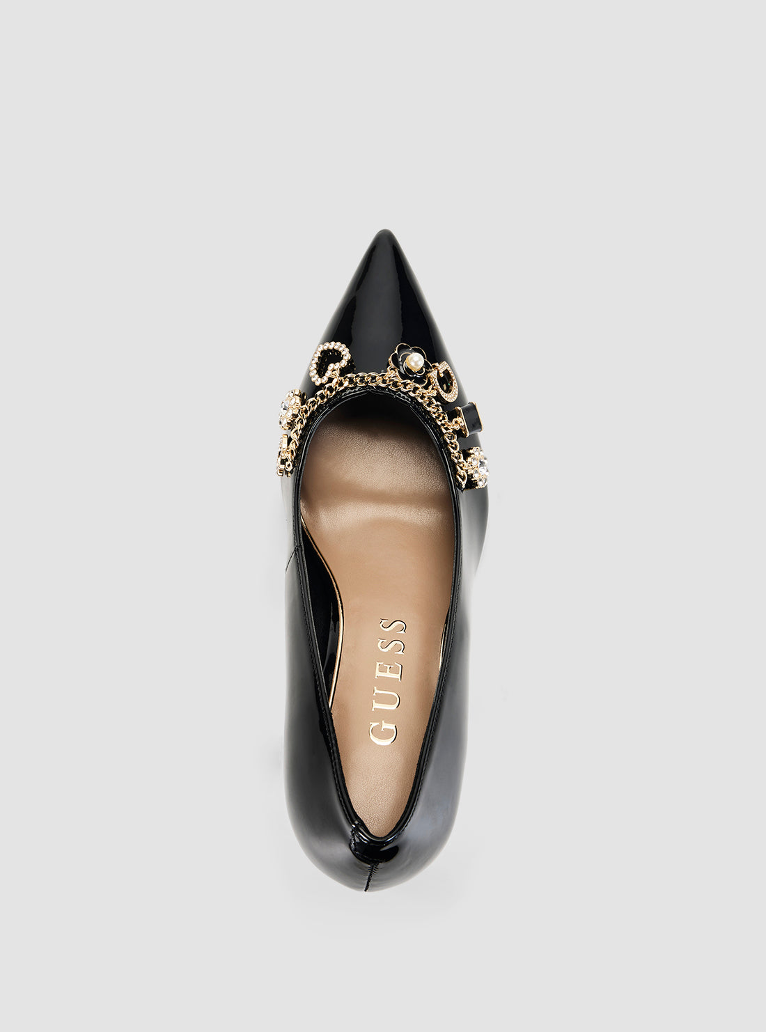 GUESS Footwear Black Naseen Pumps NASEEN2 Top View