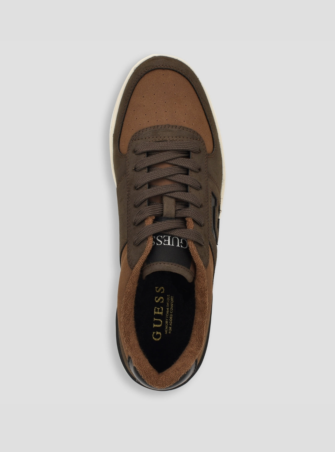 GUESS Footwear Brown Nastele Sneakers NASTELE Top View