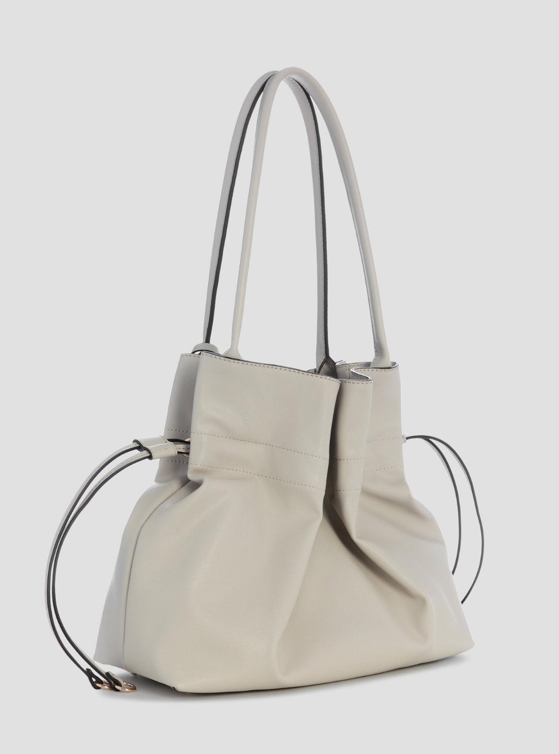 GUESS Womens Bone Karima Drawstring Tote Bag NG224923 Back View