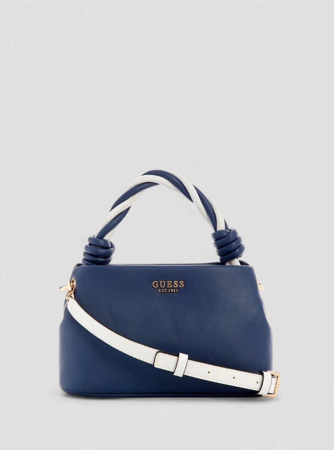 GUESS Womens Blue Cruise Vibe Top Handle Crossbody Bag NG964911NVW Front View