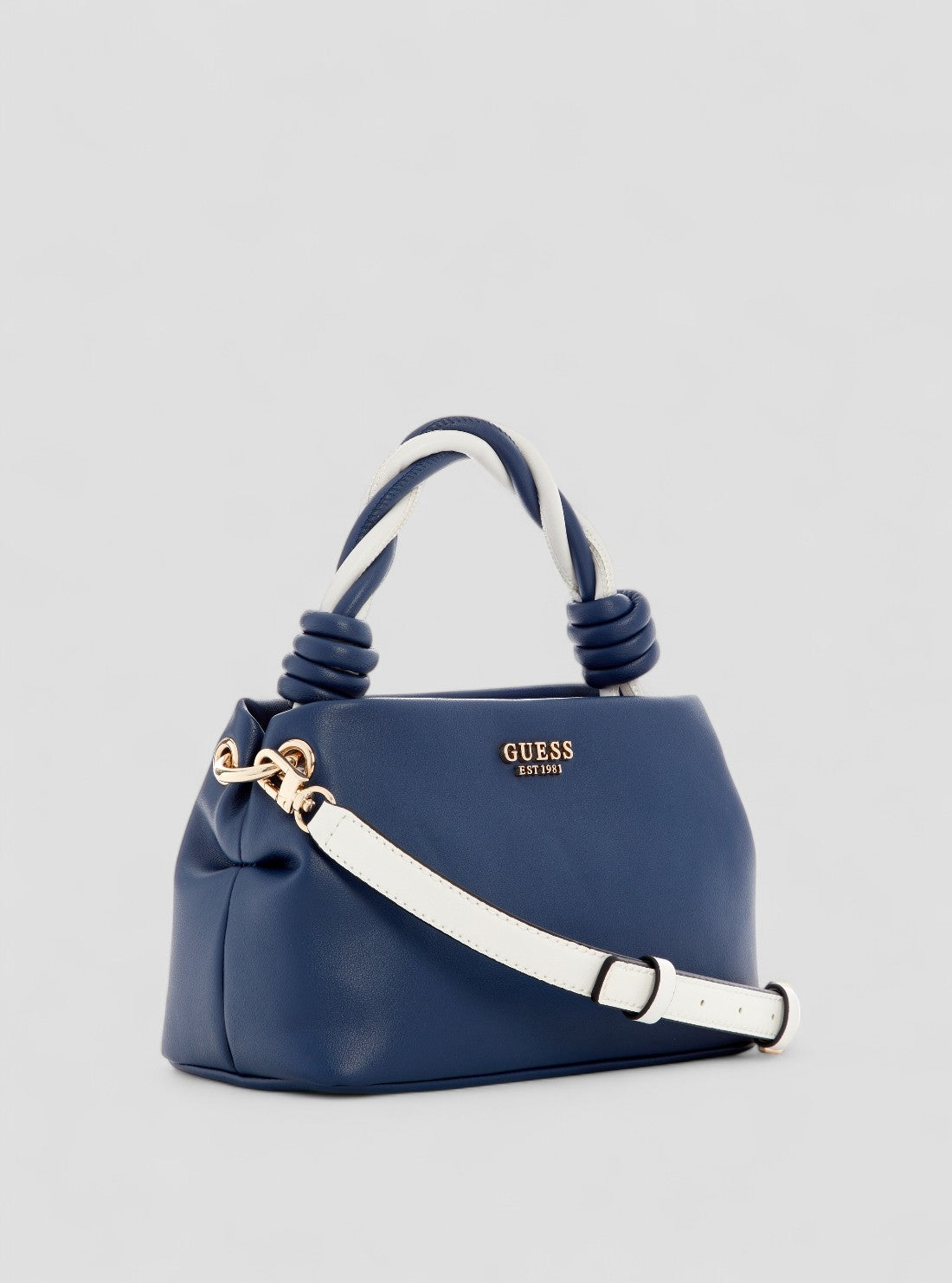GUESS Womens Blue Cruise Vibe Top Handle Crossbody Bag NG964911NVW Front Side View