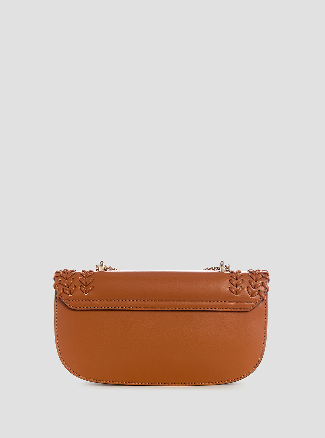 GUESS Womens Brown Tatum Convertible Crossbody Flap NG966721 Back View