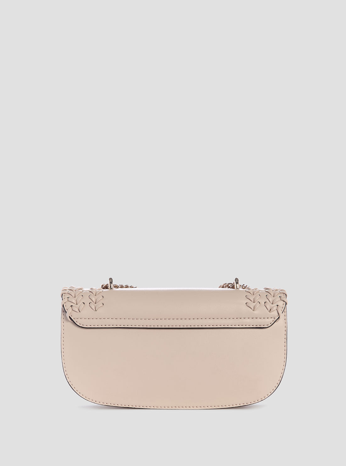 GUESS Womens Beige Tatum Convertible Crossbody Flap Bag NG966721 Back View