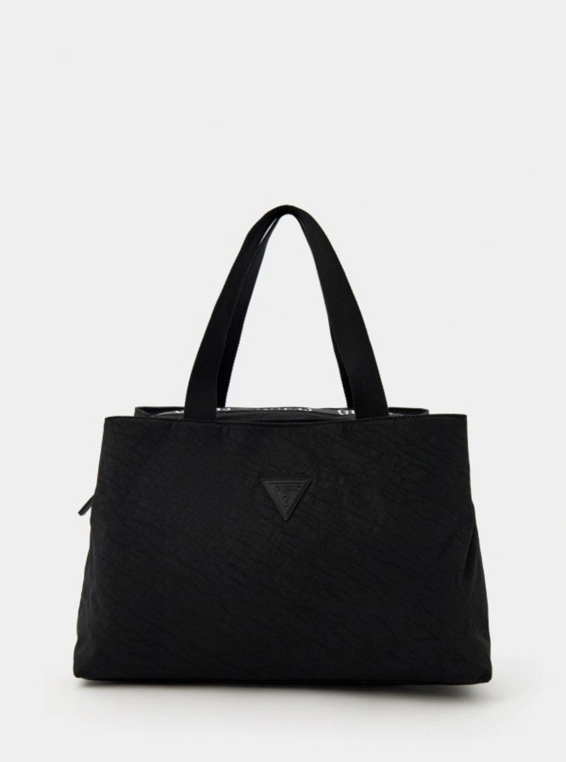GUESS Womens Black Greyjoy Tri-Compartment Tote Bag NN9876025 Front View