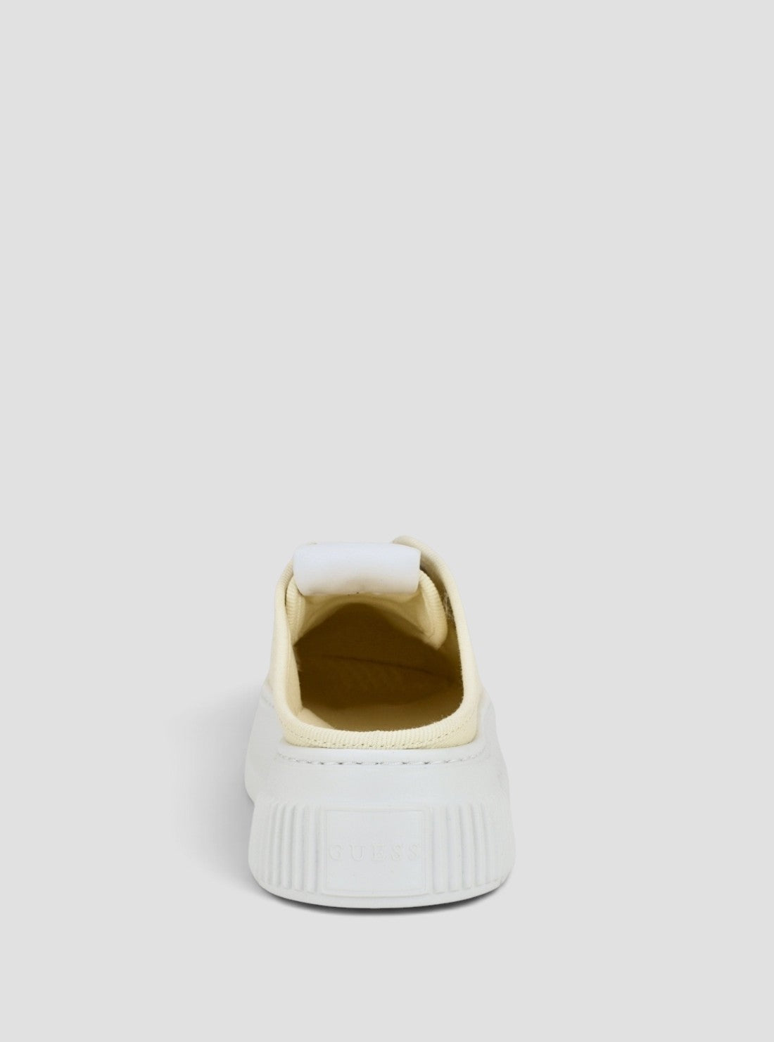GUESS Womens Ivory Nudge Sneakers NUDGE2 Back View