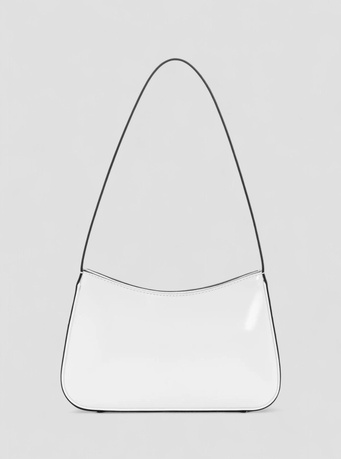 GUESS Womens White Arnela Top Zip Shoulder Bag NY949617 Back View