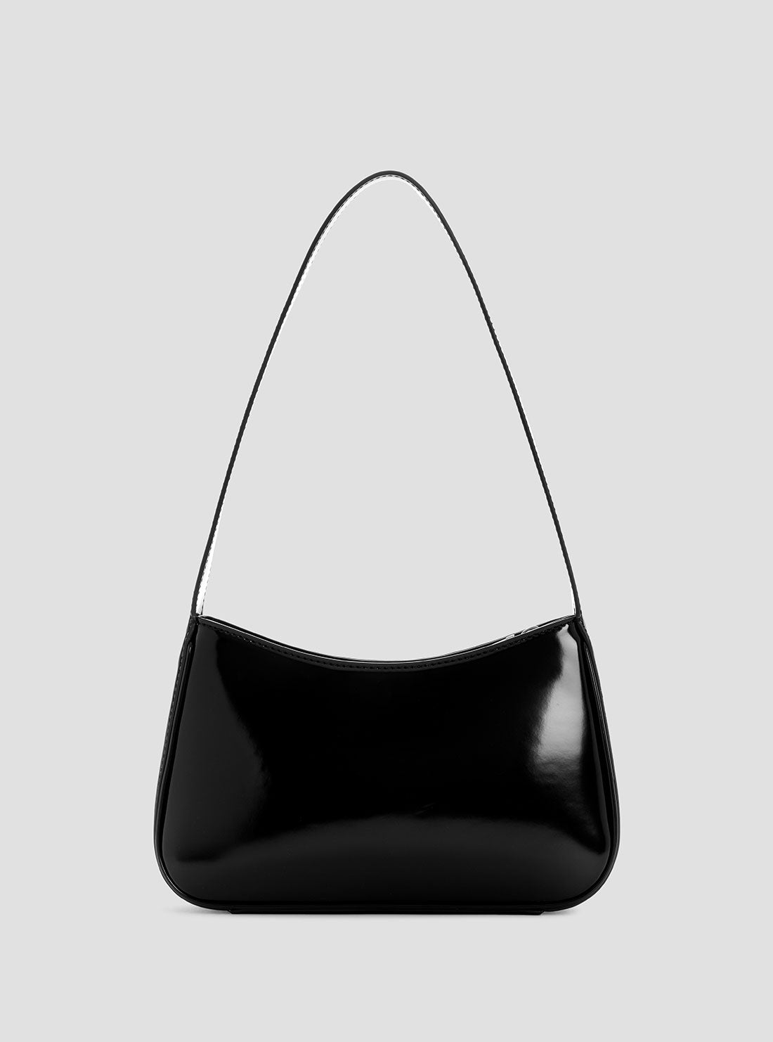 Black Arnela Top Zip Shoulder Bag