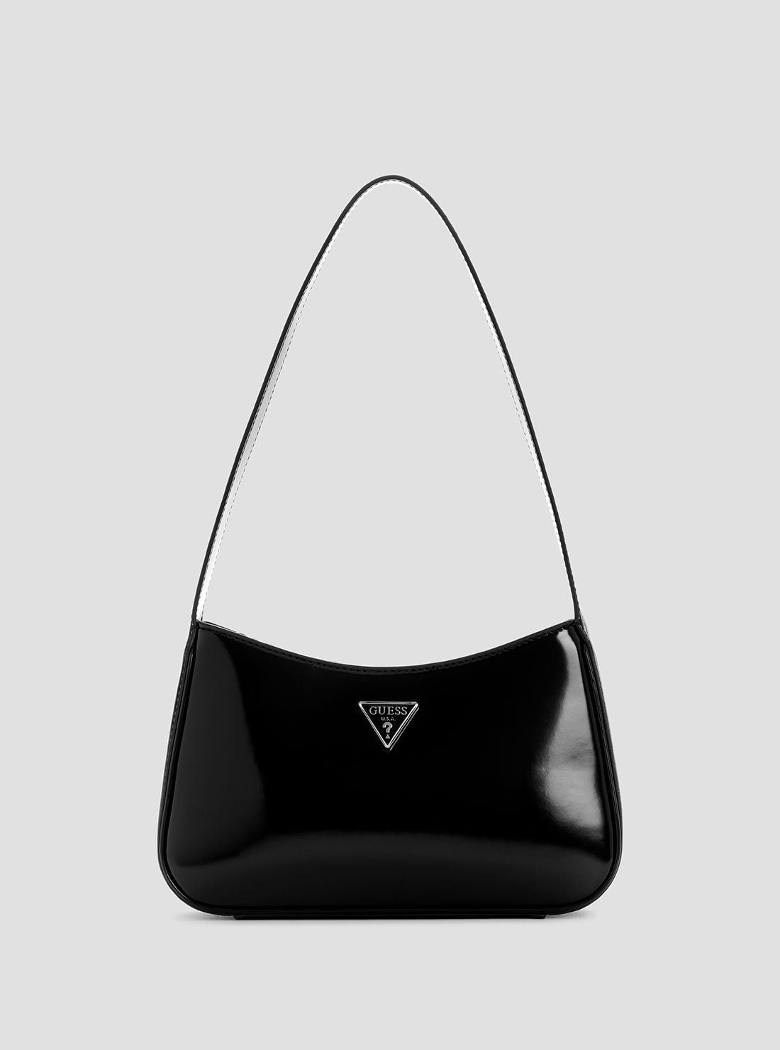Black Arnela Top Zip Shoulder Bag