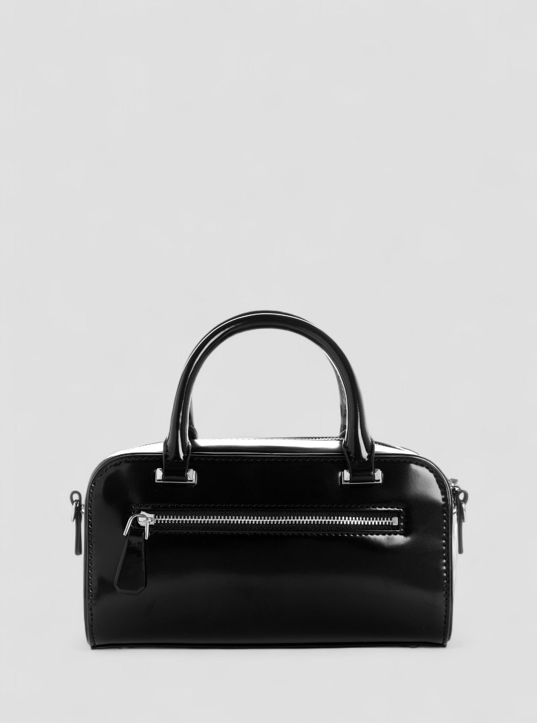 GUESS Womens Black Arnela Mini Satchel Bag NY949674 Back View