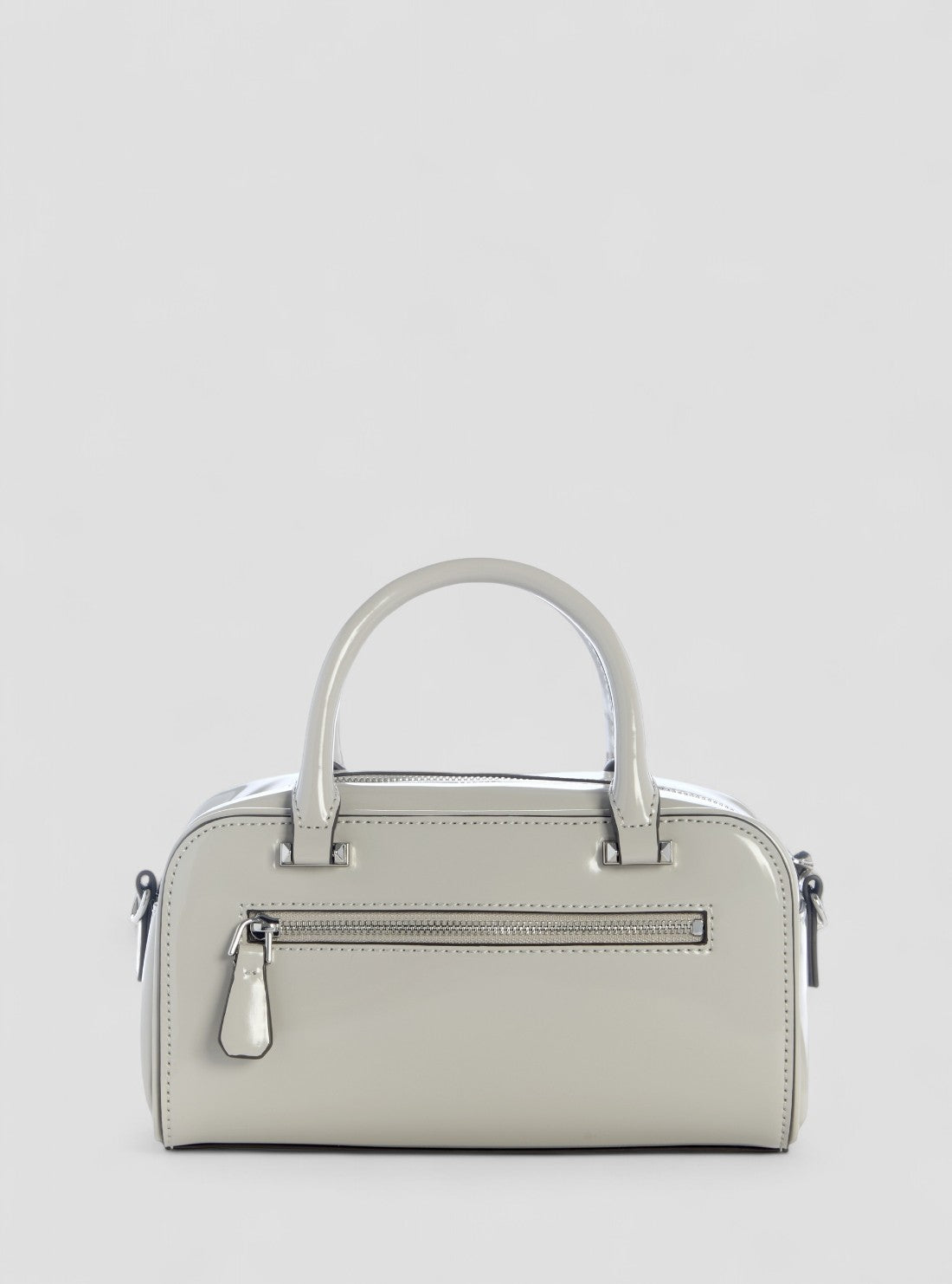 GUESS Womens Grey Arnela Mini Satchel Bag NY949674 Back View