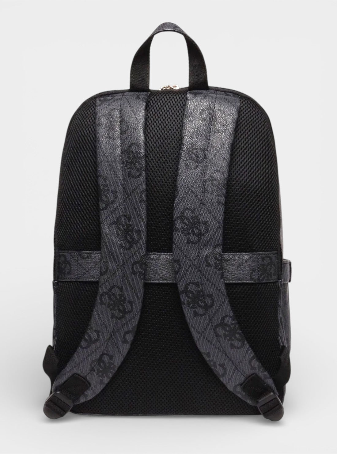 GUESS Accessories Black Logo Berta U-Zip Backpack OB8688033 Back View
