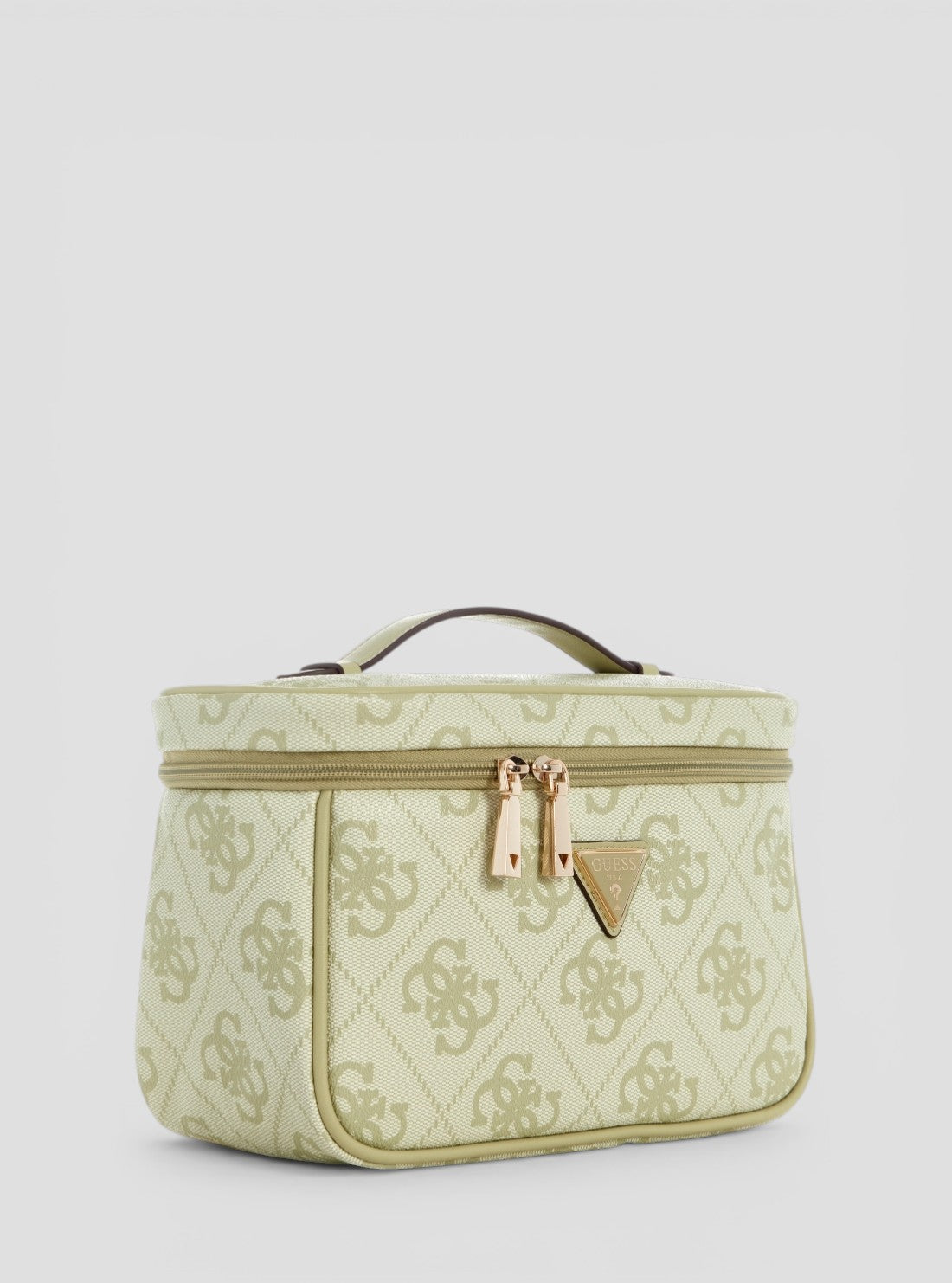 GUESS Accessories Green Logo Berta Toiletry Train Case OB8688039 Side View