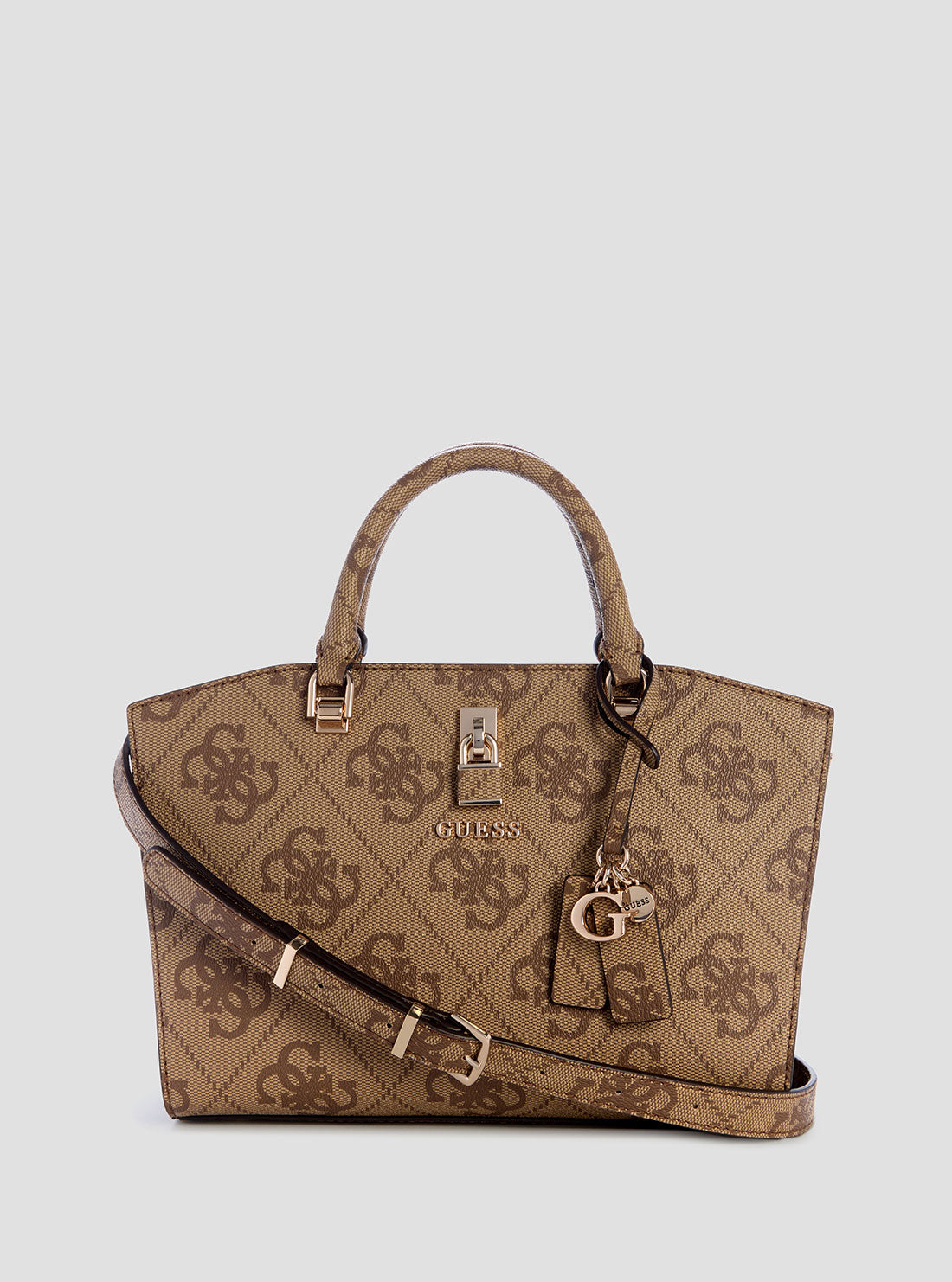 Brown Logo Queensland Satchel Bag