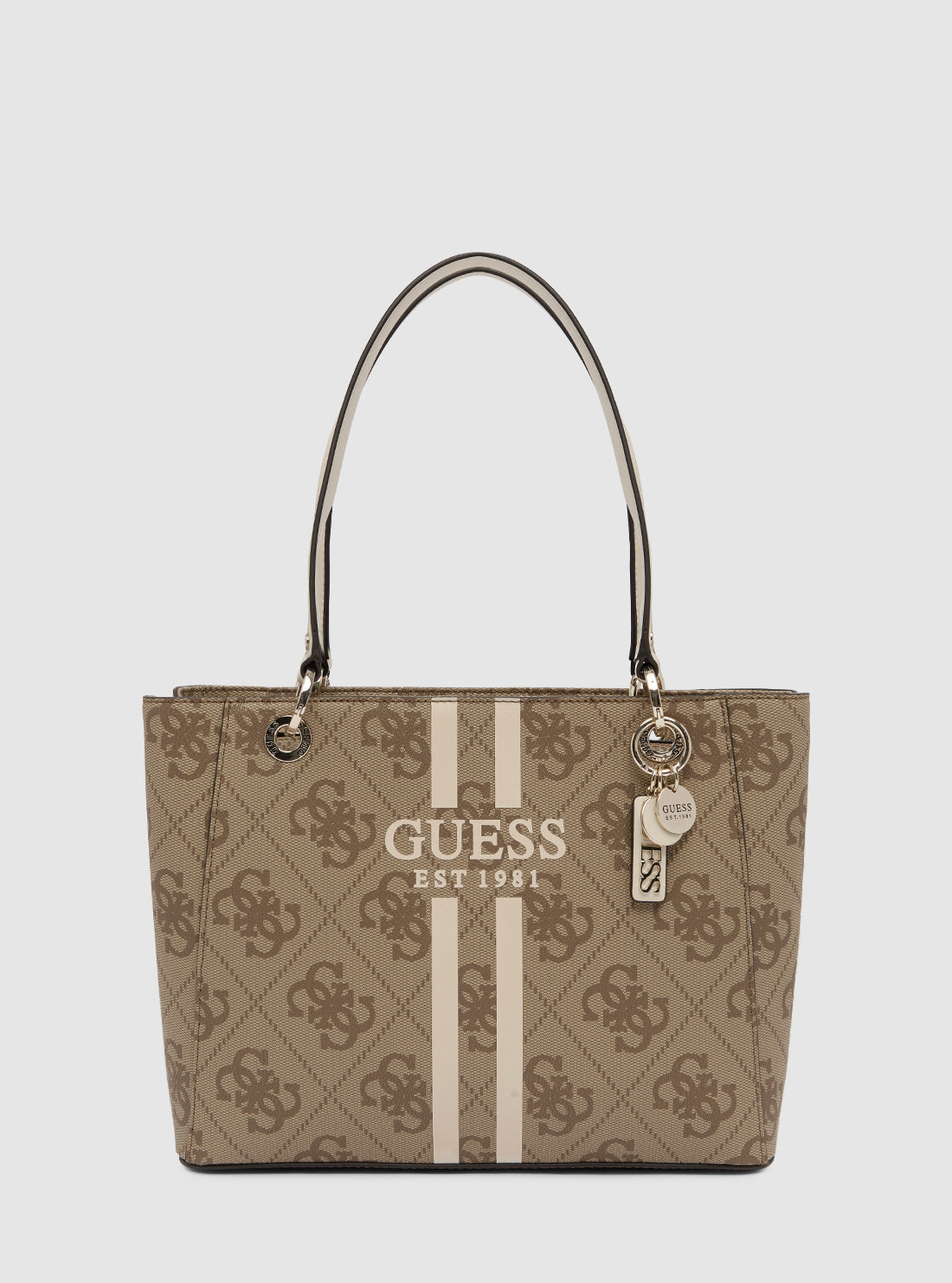 Brown Logo Noelle Small Tote Bag