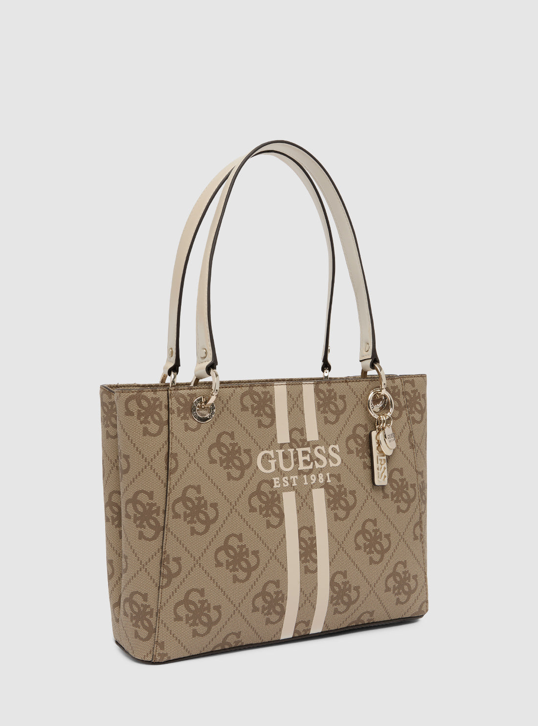 Brown Logo Noelle Small Tote Bag