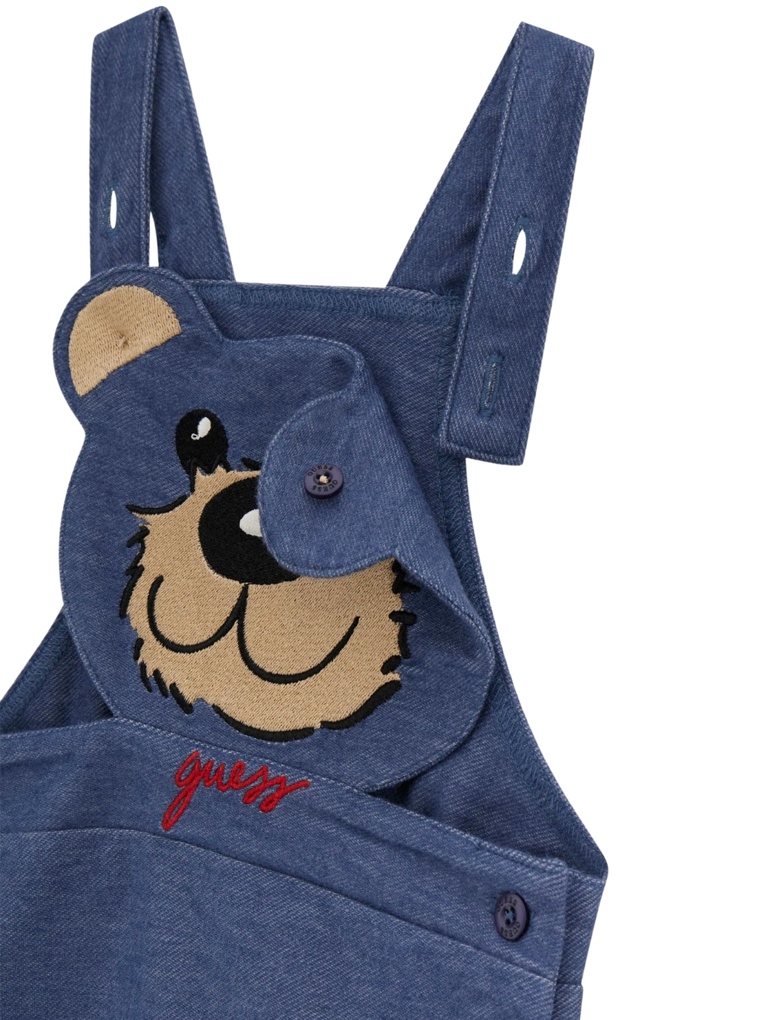 GUESS Kids Blue Baby Onesie and Romper Set (0-12m) P5YG08J1311 Front Detail View