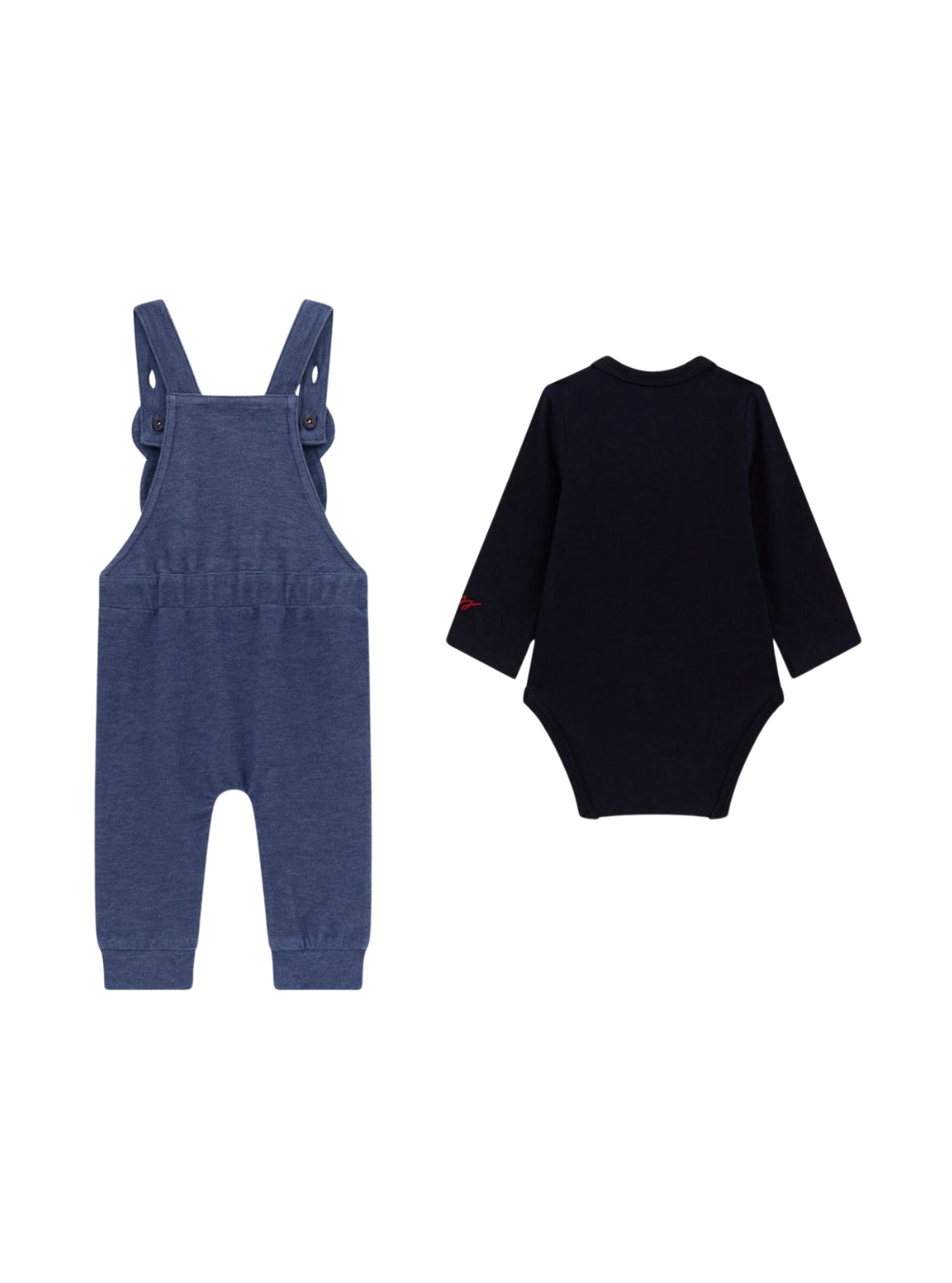 GUESS Kids Blue Baby Onesie and Romper Set (0-12m) P5YG08J1311 Back View