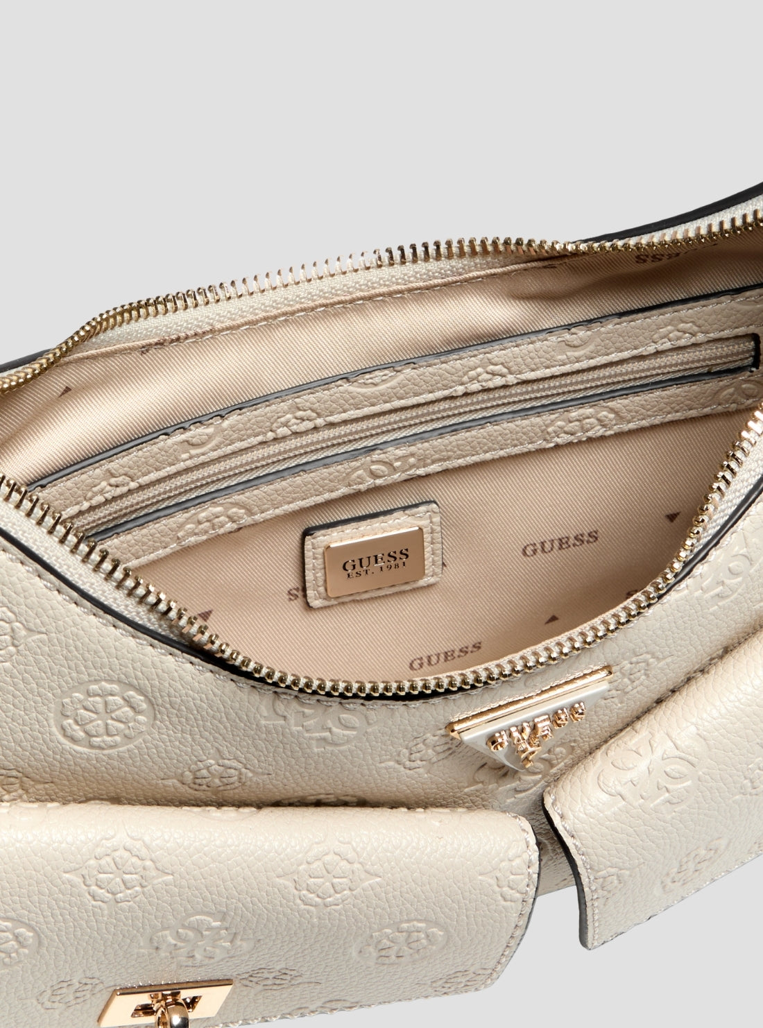 GUESS Womens Bone Logo Blake Convertible Shoulder Bag PD222218 Detail View2