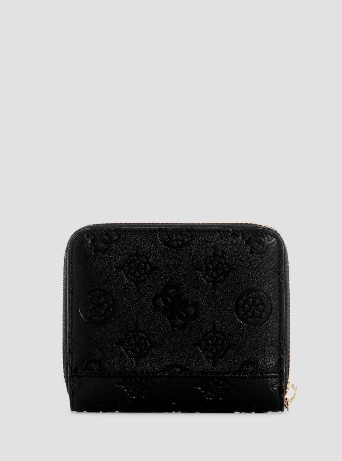 GUESS Womens Black Logo Carmella Small Zip Around Wallet PD2225137 Back View