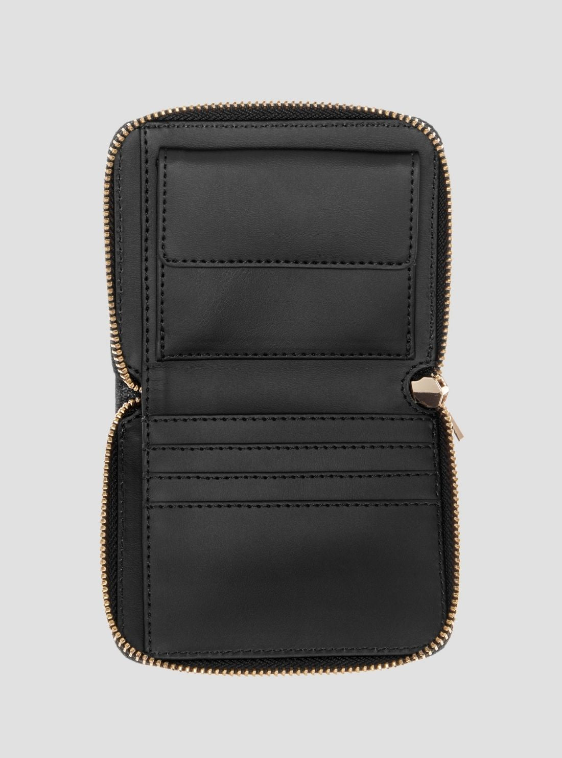 GUESS Womens Black Logo Carmella Small Zip Around Wallet PD2225137 Inside View