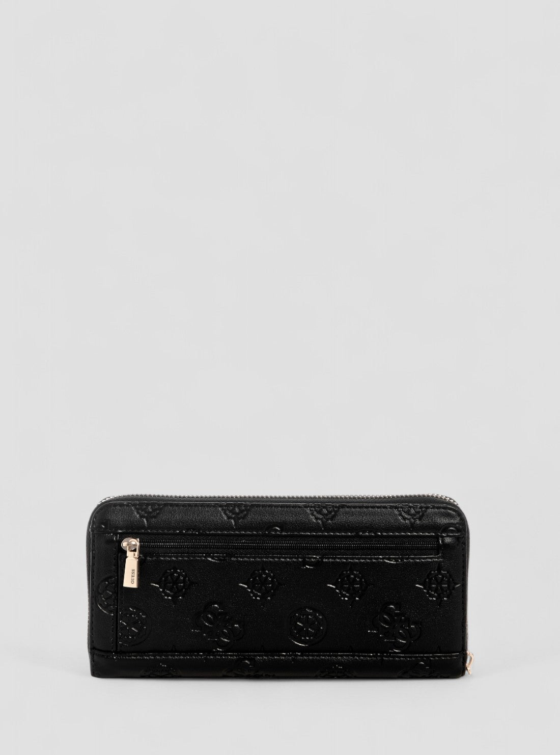 GUESS Womens Black Logo Laurel Large Zip Around Wallet PD7459146 Back View