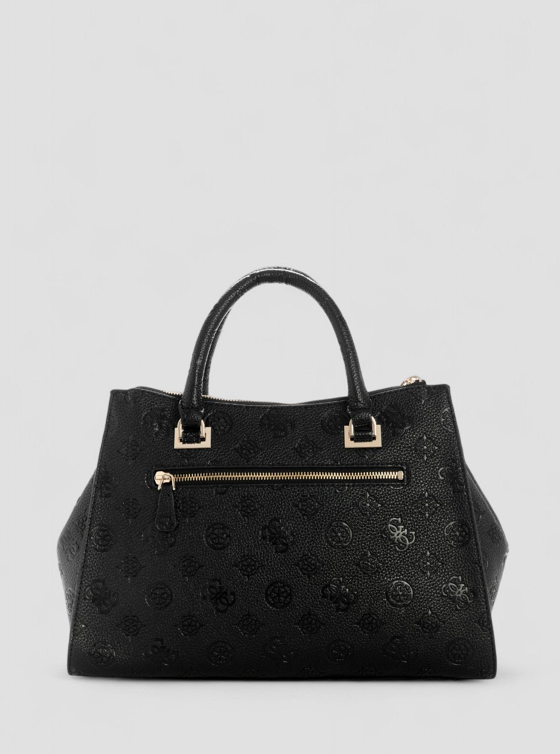 GUESS Womens Black Logo Cresidia II Society Satchel Bag PD988807 Back View