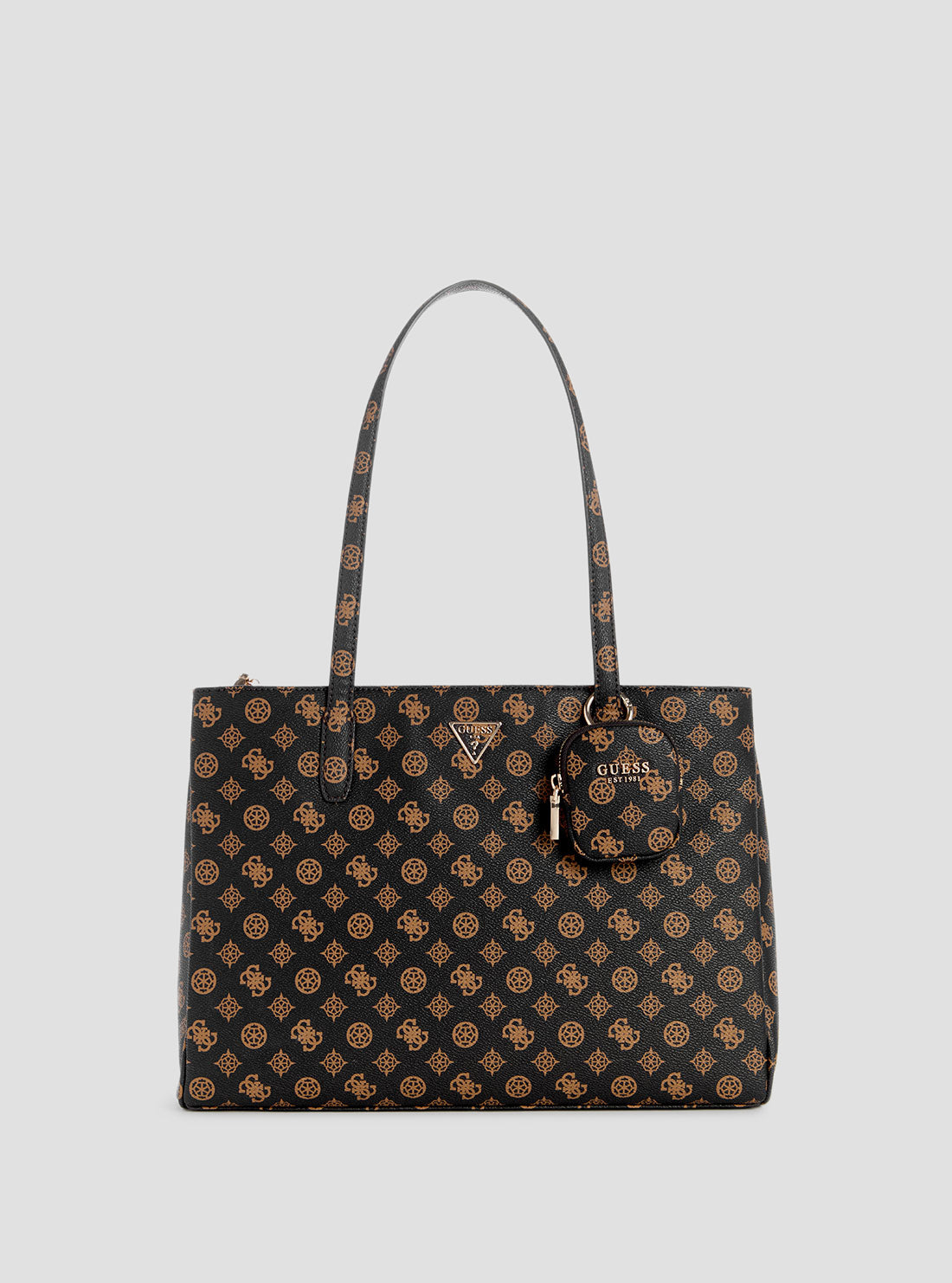 Brown Logo Power Play Tote Bag