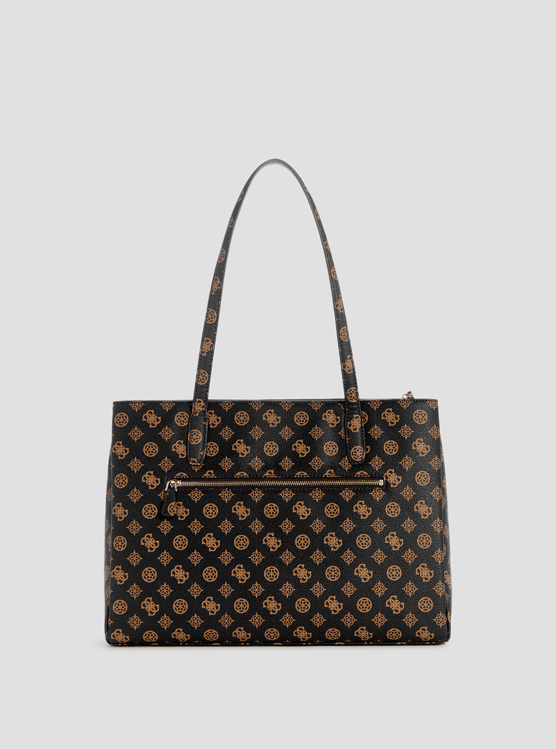 Brown Logo Power Play Tote Bag
