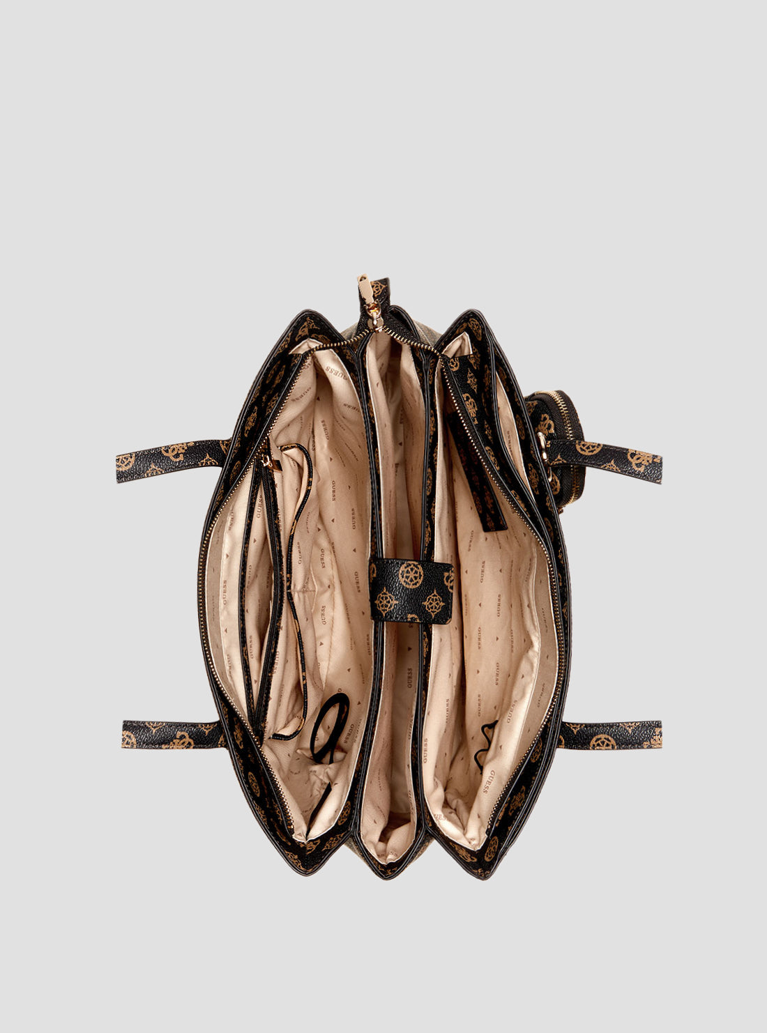 Brown Logo Power Play Tote Bag