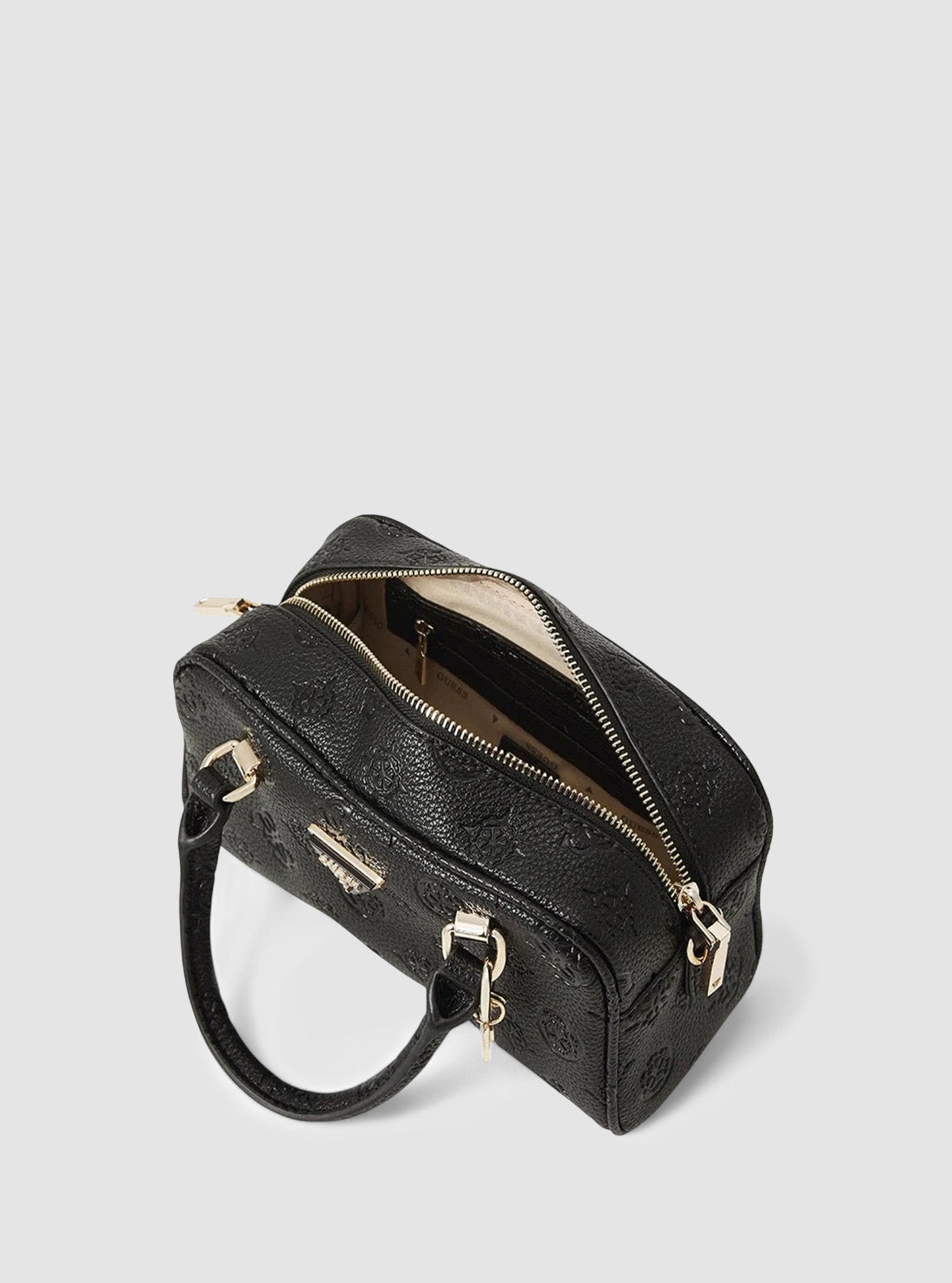 GUESS Women's Black Cresidia Small Satchel PG934905BLA Internal View
