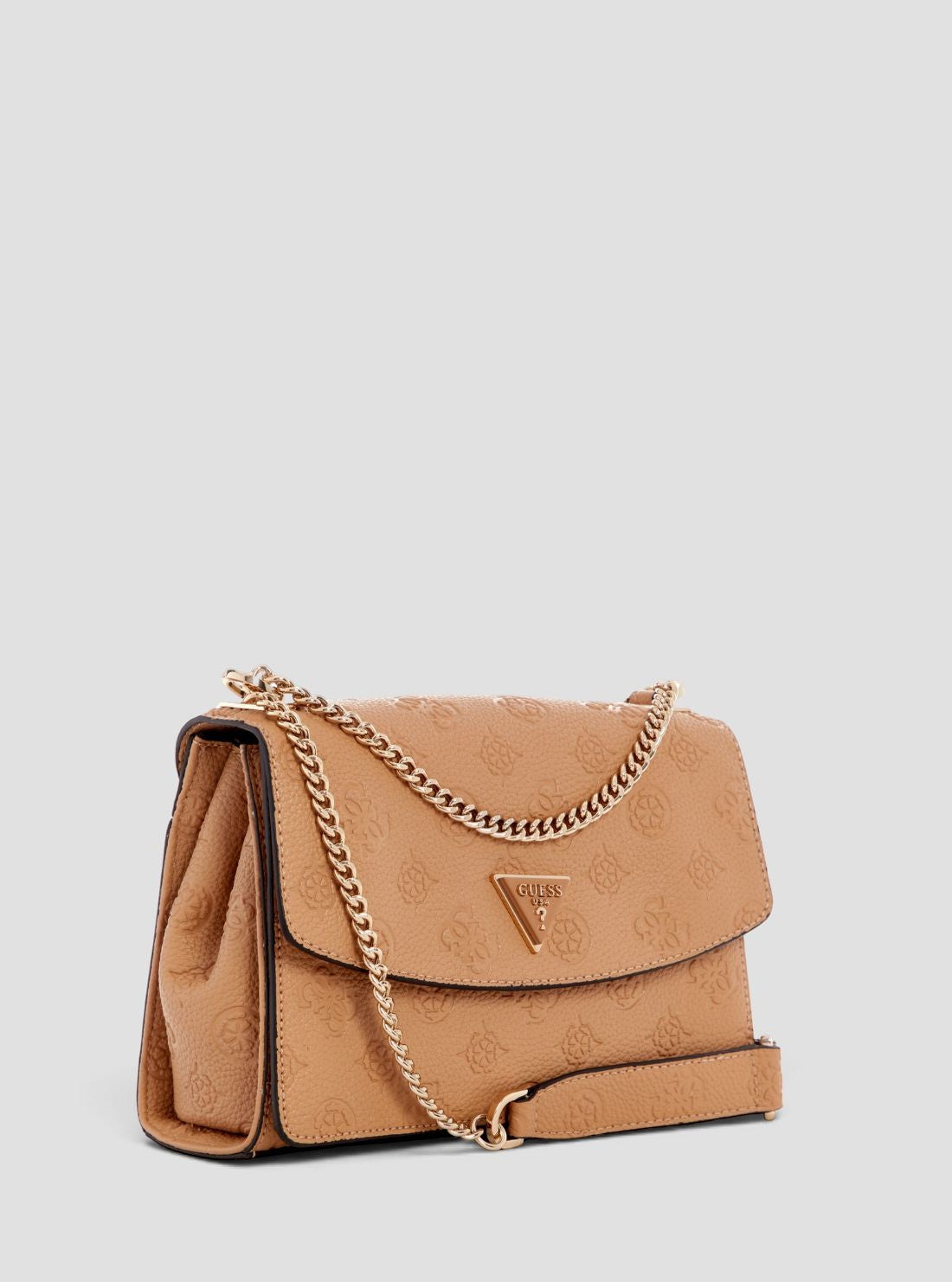 Beige Cresidia Convertible Crossbody Flap Bag PG934921 Side View