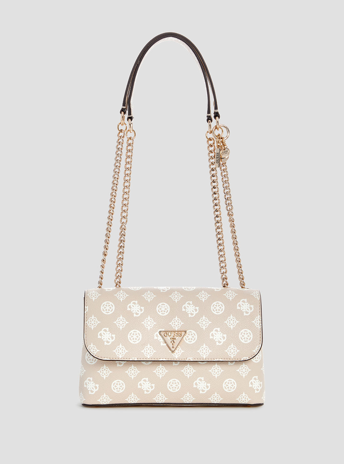 Beige Logo Daryna Crossbody Bag