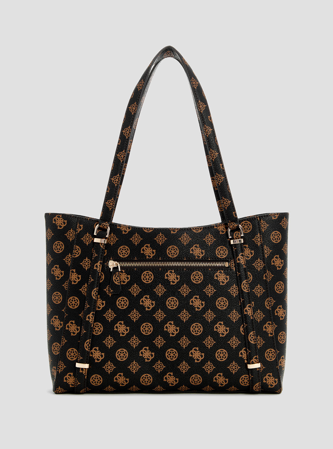 GUESS Womens Brown Logo Daryna Elite Tote Bag PG949323 Back View
