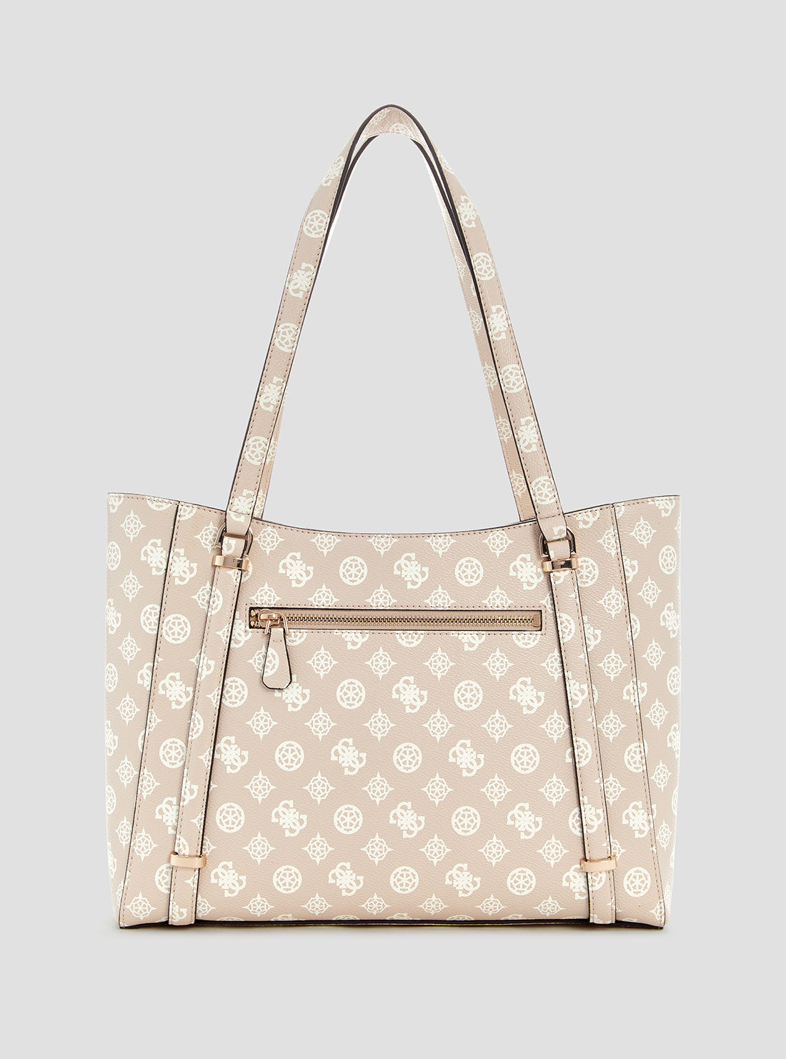 Beige Logo Elite Tote Bag