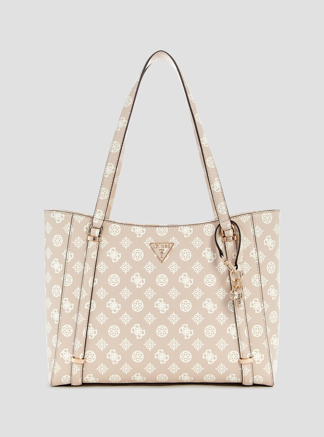 Beige Logo Elite Tote Bag