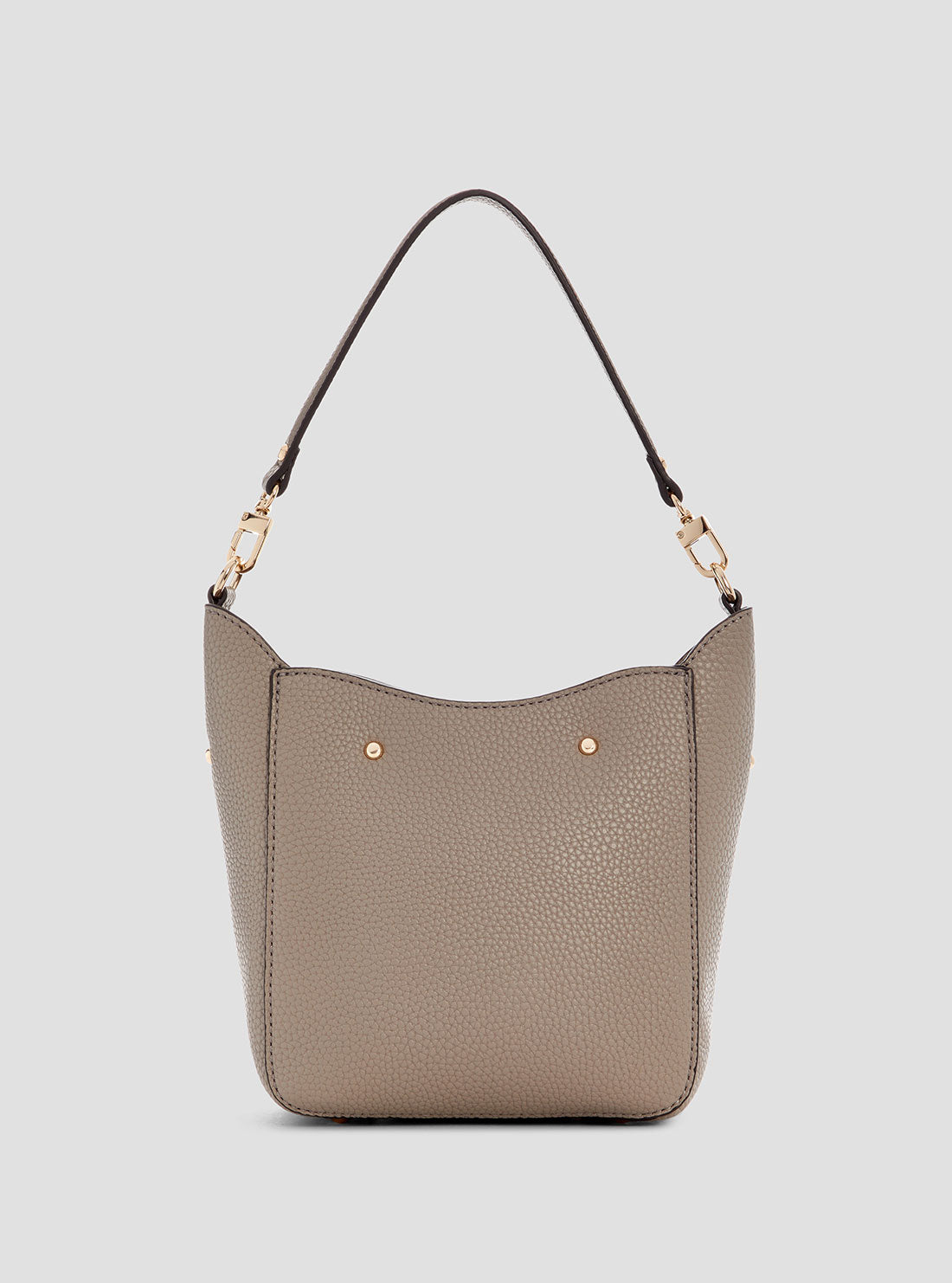 GUESS Womens Taupe Brenton Girlfriend Bucket Bag PG964803 Back View