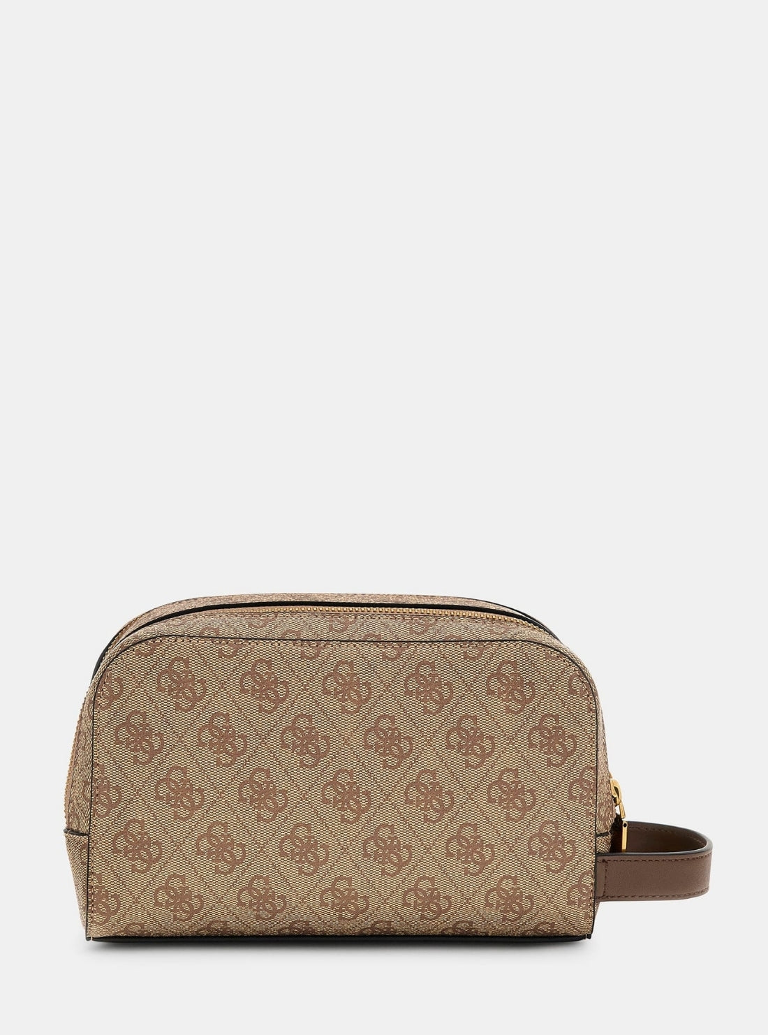 GUESS Mens Brown Logo Milano Beauty Case PMMILOP5461 Back View