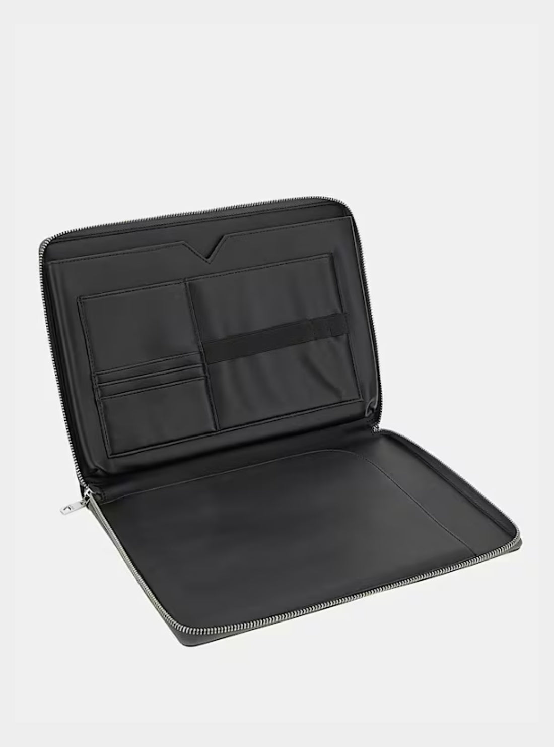 GUESS Mens Black Logo Kassel Organiser PMMTLOP4229 Inside View