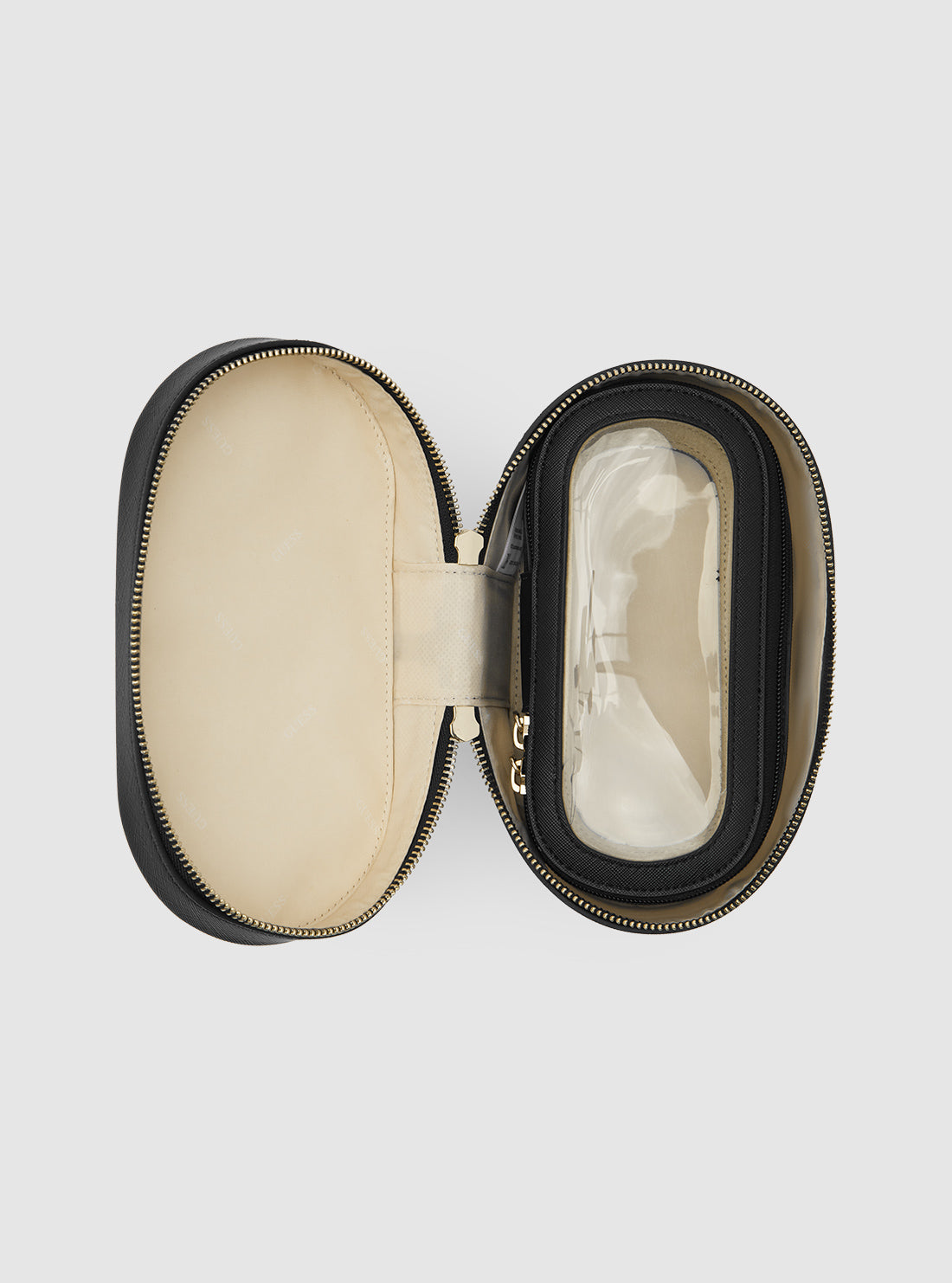 GUESS Womens Black Beauty Case PW7463P4361 Inside View