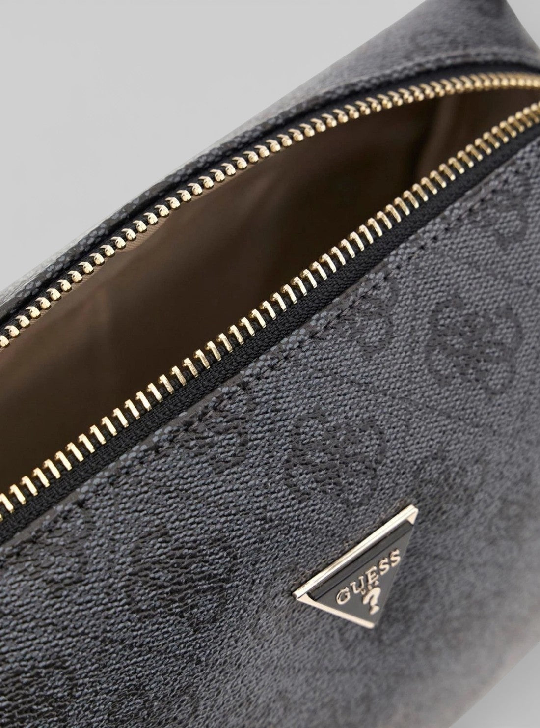 GUESS Accessories Black Logo Zamira Top Zip Bag PW7533P5315 Detail View